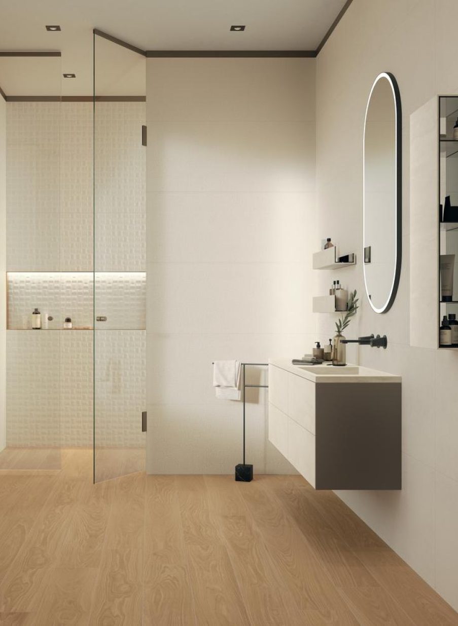Azulejo porcelánico gran formato acabado madera para suelos y paredes